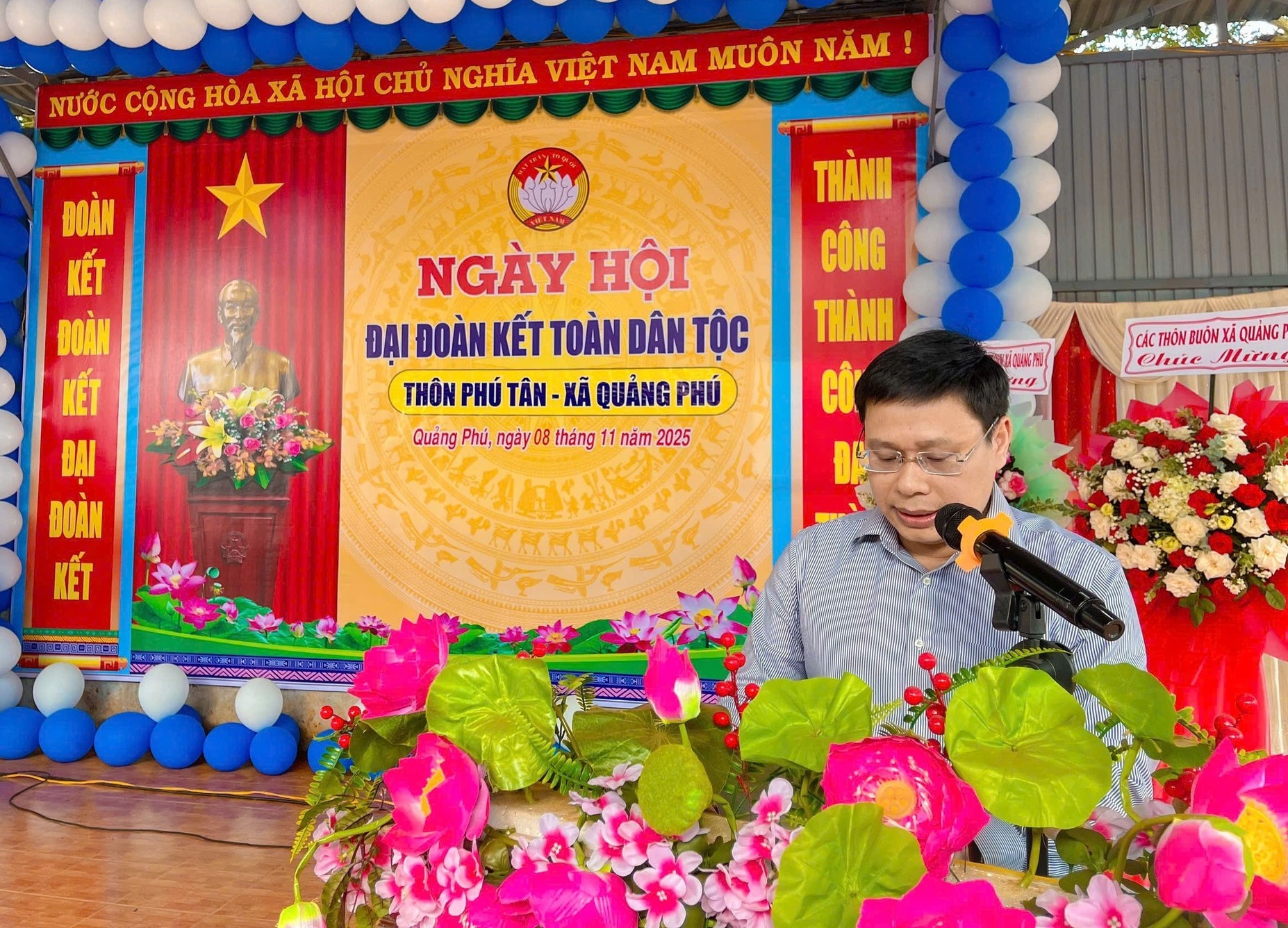 Thôn Phú Tân xã Quảng Phú tổ chức thành công Ngày hội Đại đoàn kết toàn dân dân tộc năm 2025